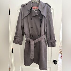 Men's Gray Trench Coat